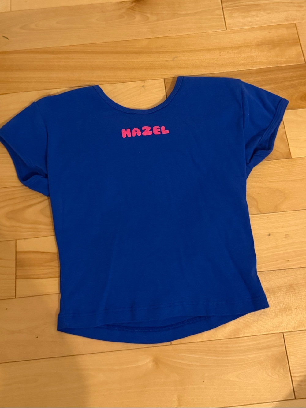 Los Angeles Apparel Royal Blue Tee with Pink Hazel Logo
